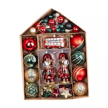 70 X Рождественские елочные подвески для украшения костюмов красный