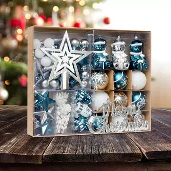 70Pcs Christmas Ball Ornaments Xmas Balls Decorative Baubles Hanging Pendants for