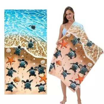 70x140/80*160 см Микрофибра Пляжное полотенце Спортивное полотенце для бассейна Женский Большой Коврик для йоги Модный летний халат для серфинга Одеяло 70*140CM