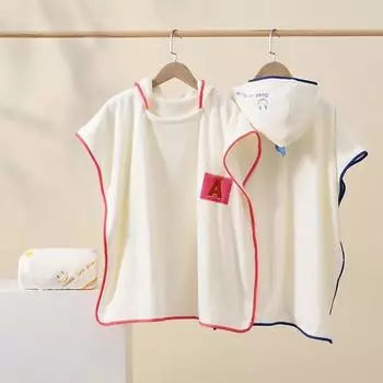 70x140 см детские банные полотенца с капюшоном для малышей, халат для душа, мягкий теплый спальный плед для мальчиков и девочек, детей, новорожденных синий