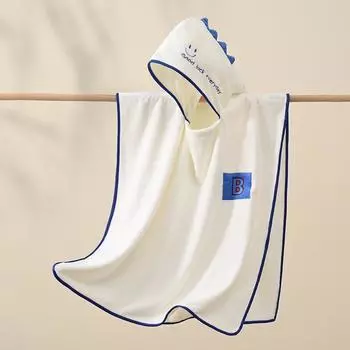 70x140 см детские банные полотенца с капюшоном для малышей, халат для душа, мягкий теплый спальный плед для мальчиков и девочек, детей, новорожденных синий