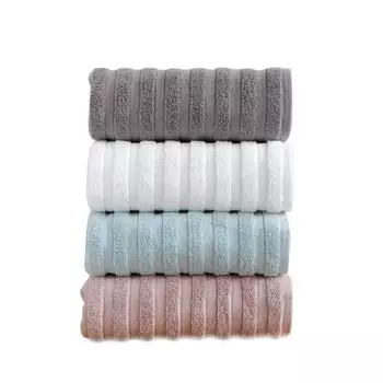 70x140cm 100% Cotton Absorbent Bath Towel Solid Color Striped Home Soft Bathroom Gym Washcloth 70x140cm света кофе