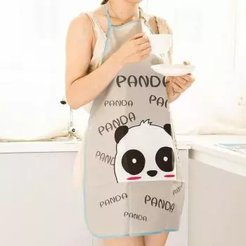 70x50 см милый кухонный фартук для приготовления пищи с мультяшными животными, водонепроницаемый фартук для выпечки без рукавов G