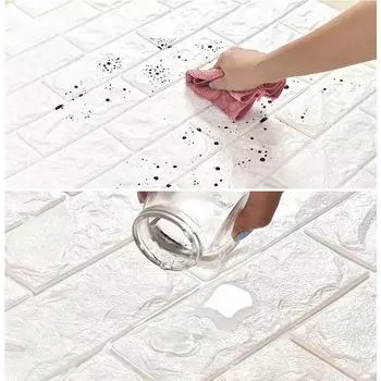 70X77 см 3D наклейки на стену самоклеящиеся имитация кирпича наклейки для спальни украшения водонепроницаемая бумага домашний декор