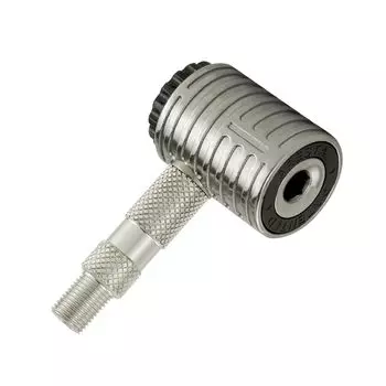 711L Преста Воздушный патрон Прецизионный манометр Насадка для накачивания для велосипедных шин с ниппелем Преста - (Резьбовой Тип) чёрный