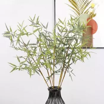 71 см в длину искусственные зеленые растения листья мангкионг одна ветвь персидские листья папоротники ложные листья трава ландшафтное украшение