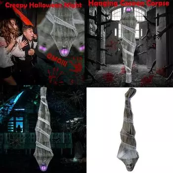 72-дюймовые подвесные коконы труп в натуральную величину украшение для вечеринки на Хэллоуин реквизит новый One Size