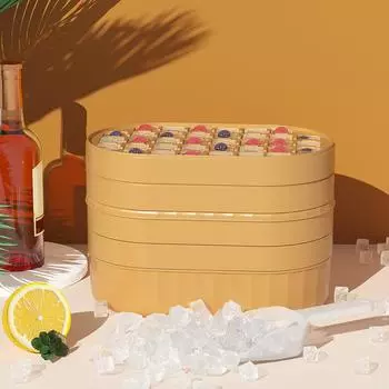 72 Grids Multilayer Silicone Ice Cube Mold Met Clear Cover Popsicle Kichen Zomer Schimmel Fruit Maker Thuis Vriezer Accessoires