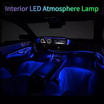 72 LED Car Interior Ambient Foot Light Car Auto USB Wireless Remote Control Music Control Auto RGB Atmosphere Decorative Lamps