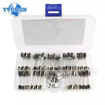 72 шт. 6x30 мм быстровыдуваемое стекло быстровыдуваемая автомобильная стеклянная трубка в ассортименте 0,5 А 1 А 2 А 3 А 5 А 10 А 15 А 20 А 30 А ампер 6*30