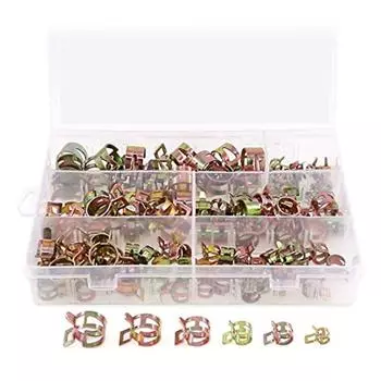 72 шт. 7-17 мм пружинные хомуты для шлангов зажим для воздуха низкого давления топливная линия силиконовый вакуумный хомут для шланга крепеж для труб 1 Set