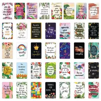 72 шт. Карточки с позитивными утверждениями, вдохновляющие и ободряющие карточки для женщин и мужчин, ежедневные карточки с утверждениями 72pcs