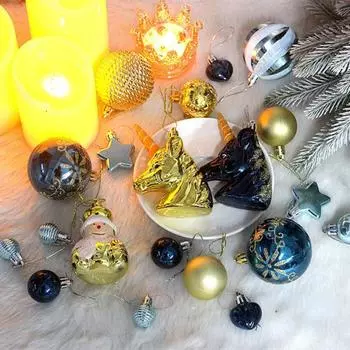 72 шт. Рождественские шары с блестками разных размеров Рождественские шары небьющиеся праздничные украшения подвесные украшения для рождественской елки вечерние принадлежности