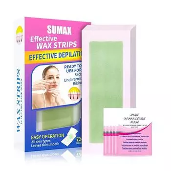72 шт. восковые полоски для губ, восковые полоски для женщин, удаление волос на лице, восковые полоски для всех типов кожи, губ Photo Color