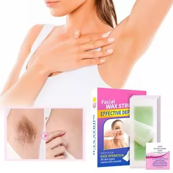 72 шт. восковых полосок для удаления волос под мышками, восковых полосок для зоны бикини на лице для бразильской депиляции, полосок для удаления волос на теле, бразильского воскового набора для женщин