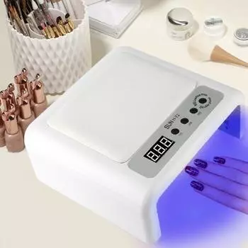 72 светодиодных складных аппарата для терапии ногтей, лампа для запекания ногтей в виде подушечек для рук, с 4 таймерами, подходит для шлифовки ногтей на руках и ногах
