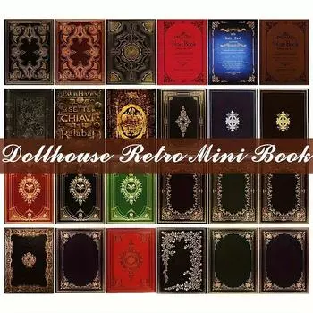 1:12 масштабных миниатюрных книг для кукольного домика, Ассорти, вневременные миниатюрные книги, мини-книги, модель кукольного домика, аксессуары для украшения a set