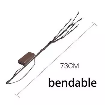 73 см 20 лампочек светодиодный светильник из ветки ивы, искусственная ветка, ветка ивы, ваза, светильники на батарейках для свадебной вечеринки, фея, декор своими руками белый