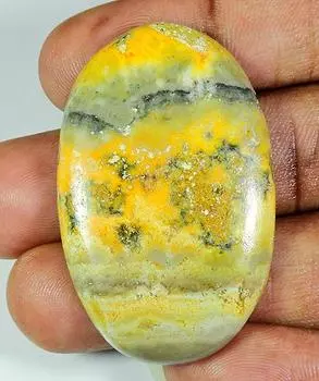 73Cts. Натуральный шмель яшма овальный кабошон россыпью драгоценный камень 30X47X06MM PP-108