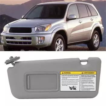 7432042420B0 Серый левый водительский козырек с защитой от УФ-излучения, простая установка, цветной солнцезащитный козырек с зеркалом для макияжа для 2004-2005 гг.