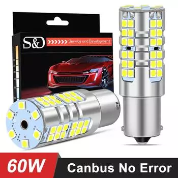 7440 T20 Светодиодная лампа Canbus без ошибок 1156 BA15S P21W Светодиодная лампа Автомобильные фары BAU15S PY21W W21W LED T25 3156 Желтая лампа указателя поворота 1156 BA15S P21W жёлтый