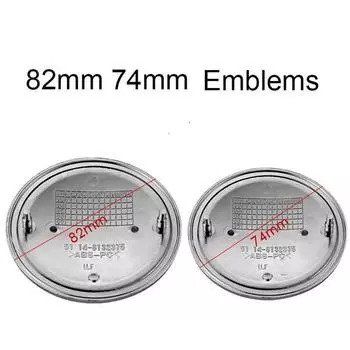 74 мм/82 мм из углеродного волокна, передний капот автомобиля, задний багажник, логотип, эмблема, значок для E30 E92 E38 E39 E46 E60 E61 E90 X3 E70 E83 X5 F10 F11 F30 74mm чёрный