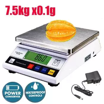 7500 г X 0,1 г Мини цифровые прецизионные ювелирные весы электронные весы пищевые кухонные весы карманные весы