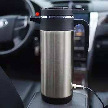 750/1000 мл 12 В/24 В универсальный автомобильный электрический чайник для подогрева воды из нержавеющей стали для бутылок, быстрое кипячение, сохранение тепла