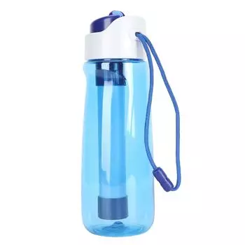 750 мл бутылка фильтра для воды фильтр из активированного угля портативный бутылка фильтра для воды для наружных спо