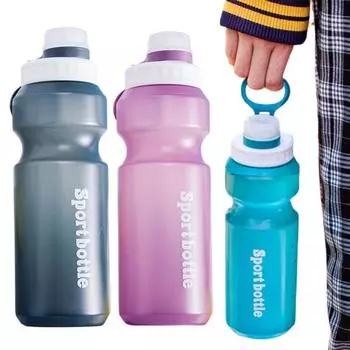 750 мл спортивная бутылка для воды, не содержащая бисфенола-А, портативная бутылка для воды большой емкости, велосипедная, для бега на открытом воздухе, фитнеса синий