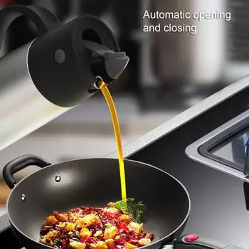 750 мл Уксус Горшок Без капель Многоцелевой многоразовый многоразовый легкий автоматический открывающийся закрывающийся для ресторана чёрный