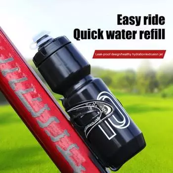 750 мл велосипедная бутылка для воды большой емкости портативная легкая для скалолазания на открытом воздухе путешествия спорт чёрный