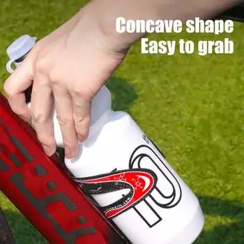 750 мл велосипедная бутылка для воды большой емкости портативная легкая для скалолазания на открытом воздухе путешествия спортзал чёрный