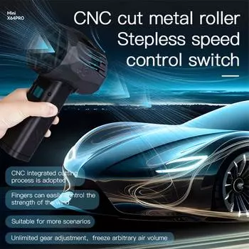 750 Вт X64 PRO автомобильный мощный воздуходув мини ручной турбореактивный вентилятор бесщеточный двигатель мгновенная тяга 1,5 кг/с 350 км/ч воздушный пылесос чёрный