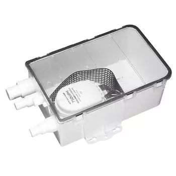 750GPH Душевой поддон Морской Душевой насос Душевая поддонная насосная система Лодка Автодом Трюм 12V 750GPH Морской Многопортовый Сливной бокс Душевой поддон