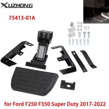 75413-01A Retractable Foot Pedal Retractable Bed Step for Ford F250 F350 Super Duty 2017-2025 Truck Side Step чёрный