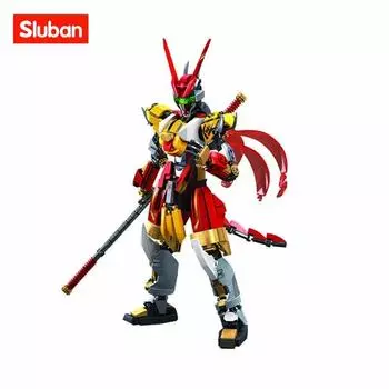 755PCS Cyber Wukong Building Blocks Monkey King Sun Wukong Golden Hoop Model Bricks Set Desktop Decoration Children Toys Gifts No Box