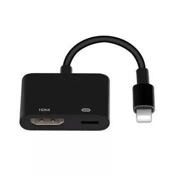7565S 8-контактный HDMI HDTV-видеоадаптер для проектора, кабель для iPad темно серый