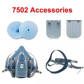 7583 Сменные клапаны вдоха и выдоха, силикагель 7581 Ремень на голову для аксессуаров для химических респираторов 7502/7501