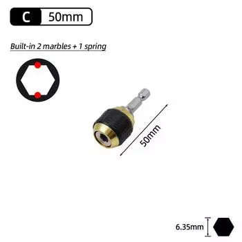 75/100/150/300 мм Несколько размеров 1/4 дюйма Шестигранный Быстросъемный Держатель удлинителя для бит электрической отвертки Стержень для сверла Ручные инструменты