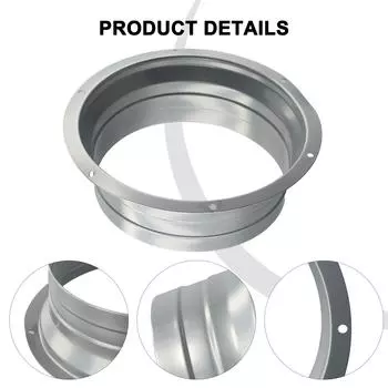 75-250 мм круглая труба воздухоотводчик металлический фланец вентиляционный шланг соединитель вытяжная система воздухоотводчик фурнитура