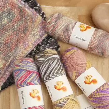 75 г/рулон ниток для ручного вязания своими руками шерстяная пряжа перчатки белка кашемировая пряжа шапка пряжа для вязания крючком шарф смешанная зима