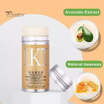 75 г восковая палочка для восстановления волос, питает поврежденные унисекс, долговечная восковая палочка, экономящая время для контроля вьющихся волос жёлтый