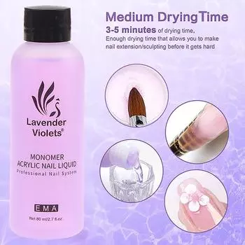 75 мл акриловый жидкий мономер профессиональный порошок для дизайна ногтей накладные ногти наращивание