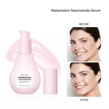 75 мл Эссенция Арбузное сияние Ниацинамид Капли росы Сыворотка для подсветки Быстро впитывающаяся Осветляющая Увлажняющая Сыворотка для лица Праймер для выравнивания тона кожи Хайлайтер Watermelon