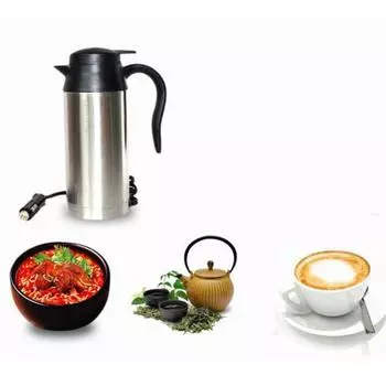 75 мл нержавеющая сталь автомобильный нагревательный изоляционный электрический дорожный чайник чашка