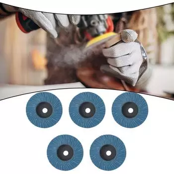 75 мм 5 шт. шлифовальные диски синие лепестковые плоские для угловых шлифовальных машин 60#
