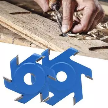 75 мм 80 мм 90 мм 100 мм фреза с шестью зубьями высокая эффективность прочный острый тонкий мастерство резьба по дереву диск столярные изделия A