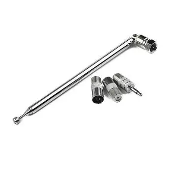 75 мм Телескопический DAB FM Радио Антенный Адаптер HiFi AV Ресивер Мини Системная Антенна Длина Антенны F-образный Разъем Аксессуары для Радио