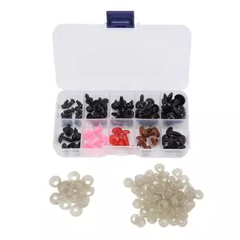 75 шт. безопасные глаза носы разных размеров прочные долговечные гладкие удобные смоляные игрушечные глаза